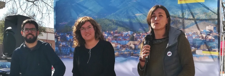 Mariona Pascual, Anna Oliver i Gerard Carot CUP Sant Celoni i la Batllòria